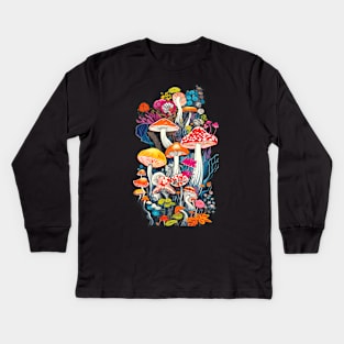 Colorful Psychedelia Kids Long Sleeve T-Shirt